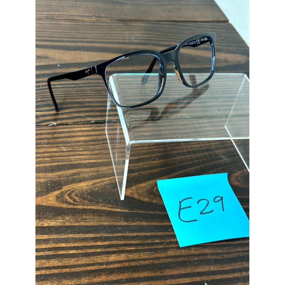 Maui Jim Wild Coast Mj-756-26c Polished Black Sunglasses Rectangular Full Rim